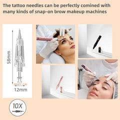 Whalrace 1RL shading needle for brow shading and definition