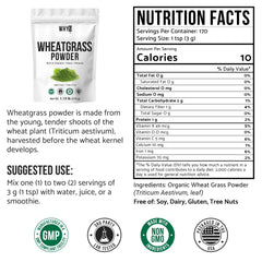 Whole-leaf wheatgrass powder texture