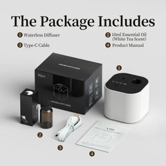 Whisper-quiet diffuser operating under 38 dB