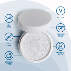 Overview of packaging for White Birch Charcoal Powder
