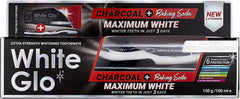 White Glo Charcoal + Baking Soda toothpaste tube 150g