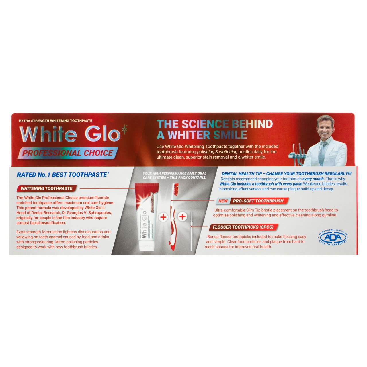 White Glo Professional Choice Toothpaste box and tube
