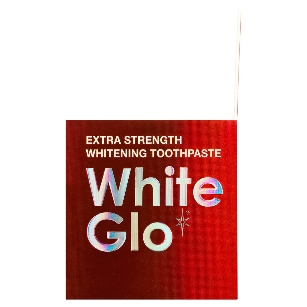 Product display of White Glo Professional Choice on a bathroom counter