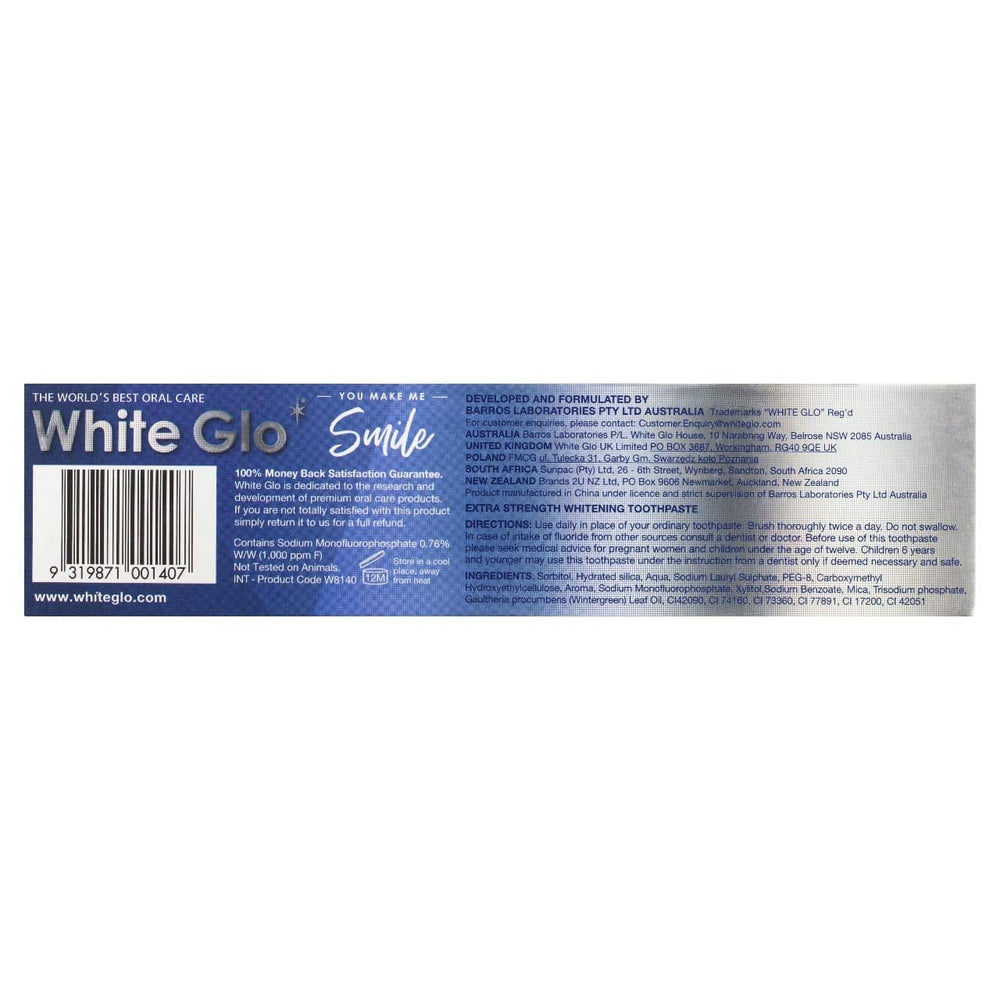 White Glo toothpaste packaging