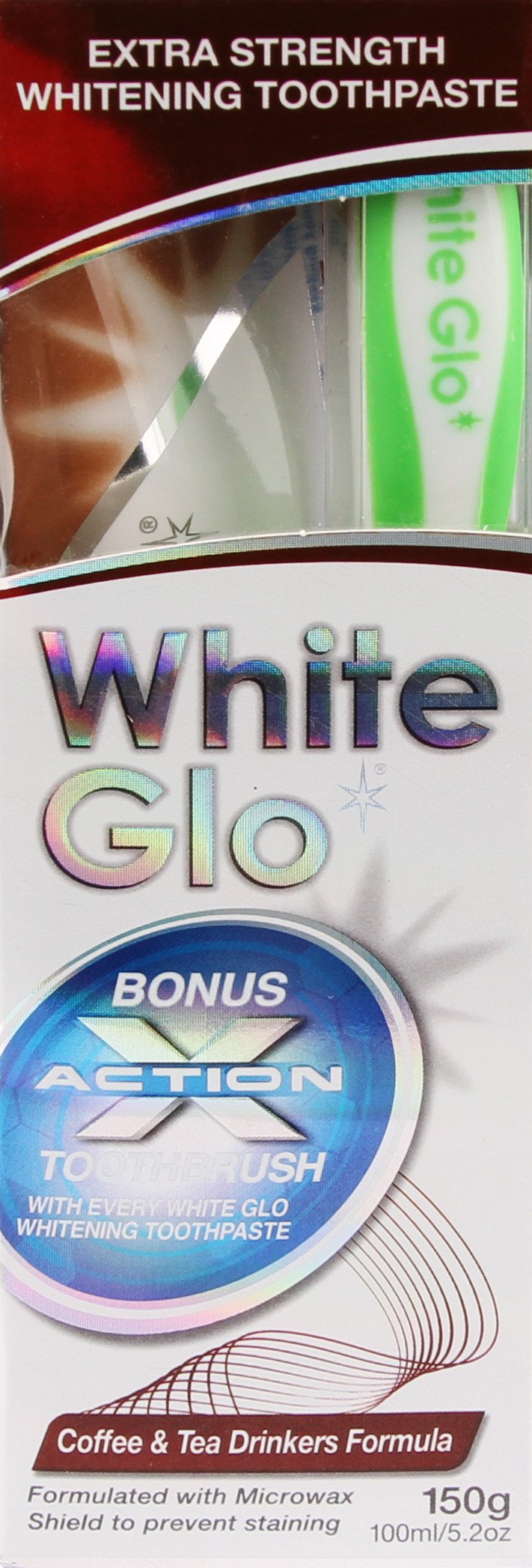 Free White Glo X ActionToothbrush Included
