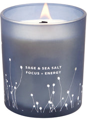 White Sage Sea Salt Wood Wick Soy Candle 10.6 oz
