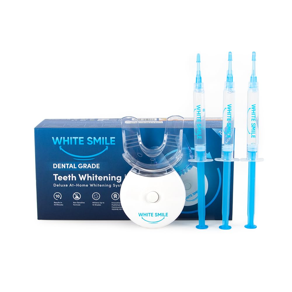 WHITE SMILE Teeth Whitening Kit with LED light system