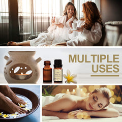 Label showing Camellia sinensis and China origin for White Tea Essential Oil