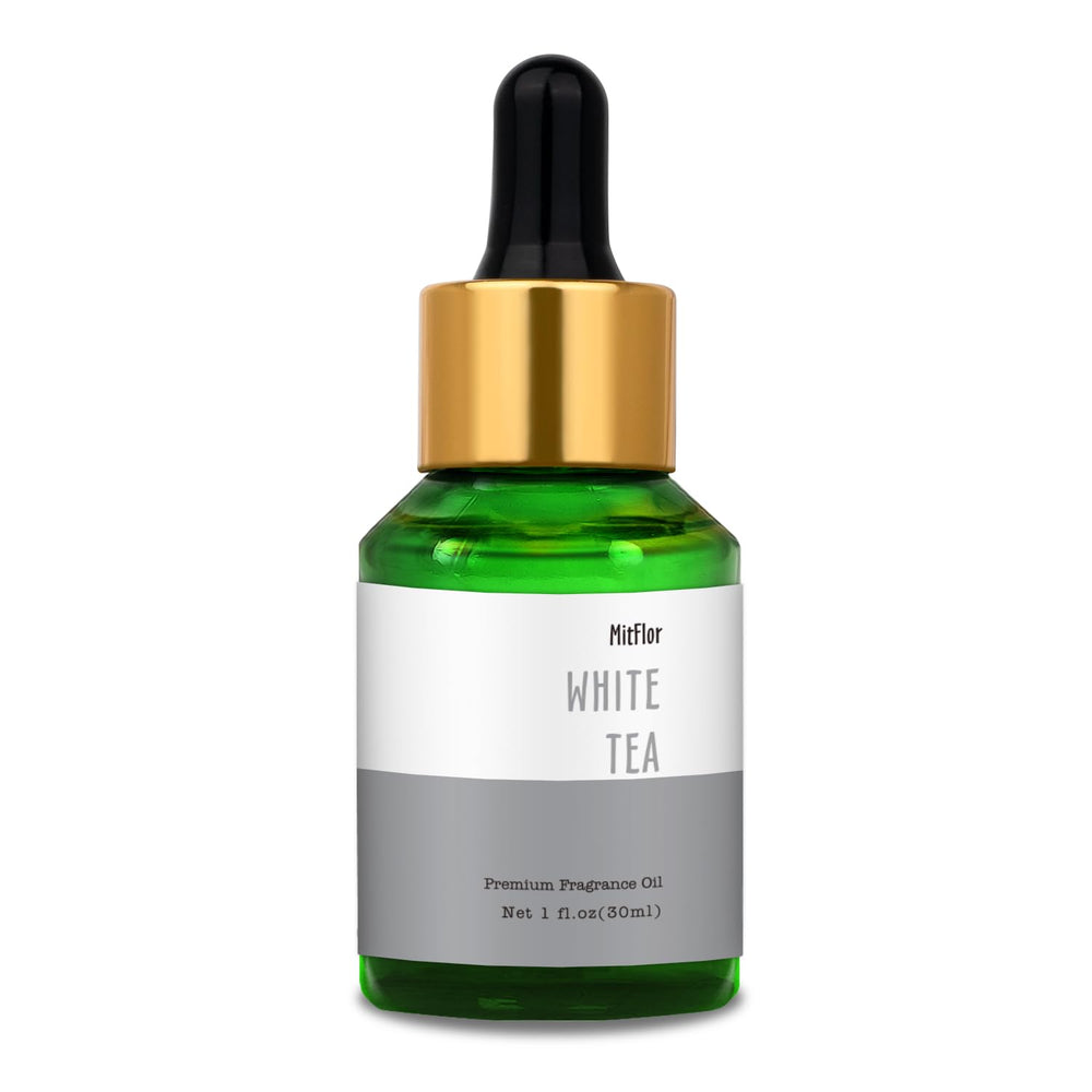 MitFlor White Tea Fragrance Oil 30ml bottle with label