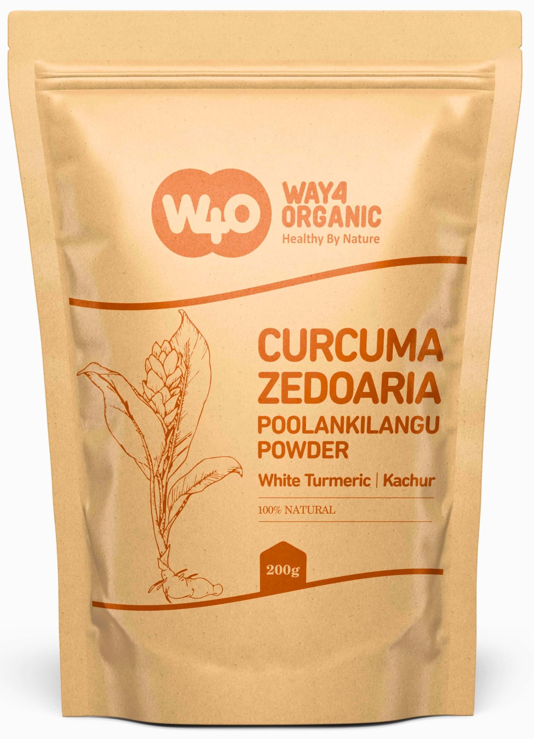 Packaging of White Turmeric Powder Poolankilangu (Curcuma Zedoaria)
