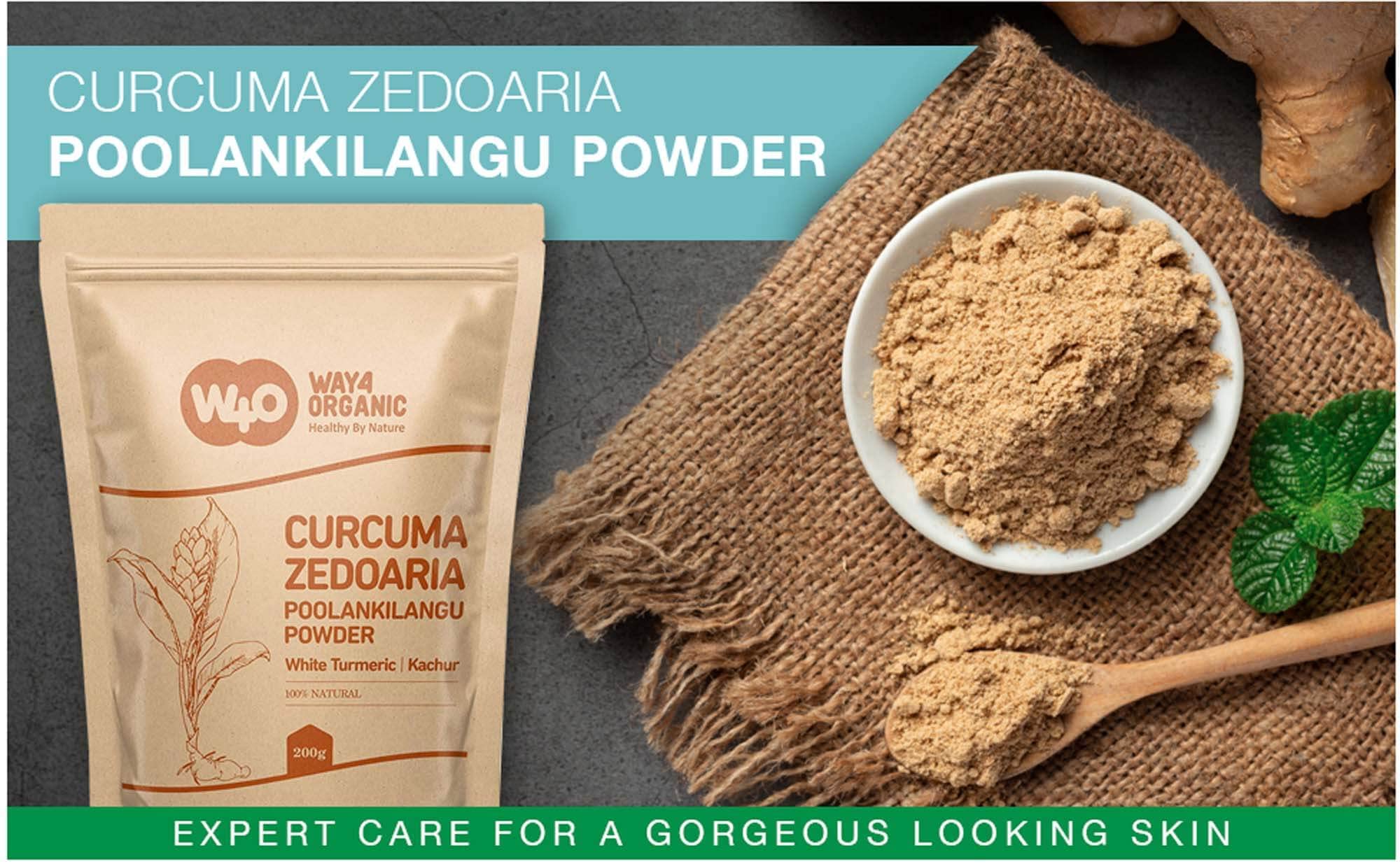 Using White Turmeric Powder for face paste