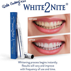 Before stain removal with White2nite whitening pen