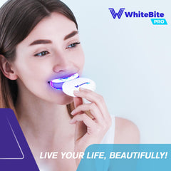 Before and after whitening results with Whitebite Pro