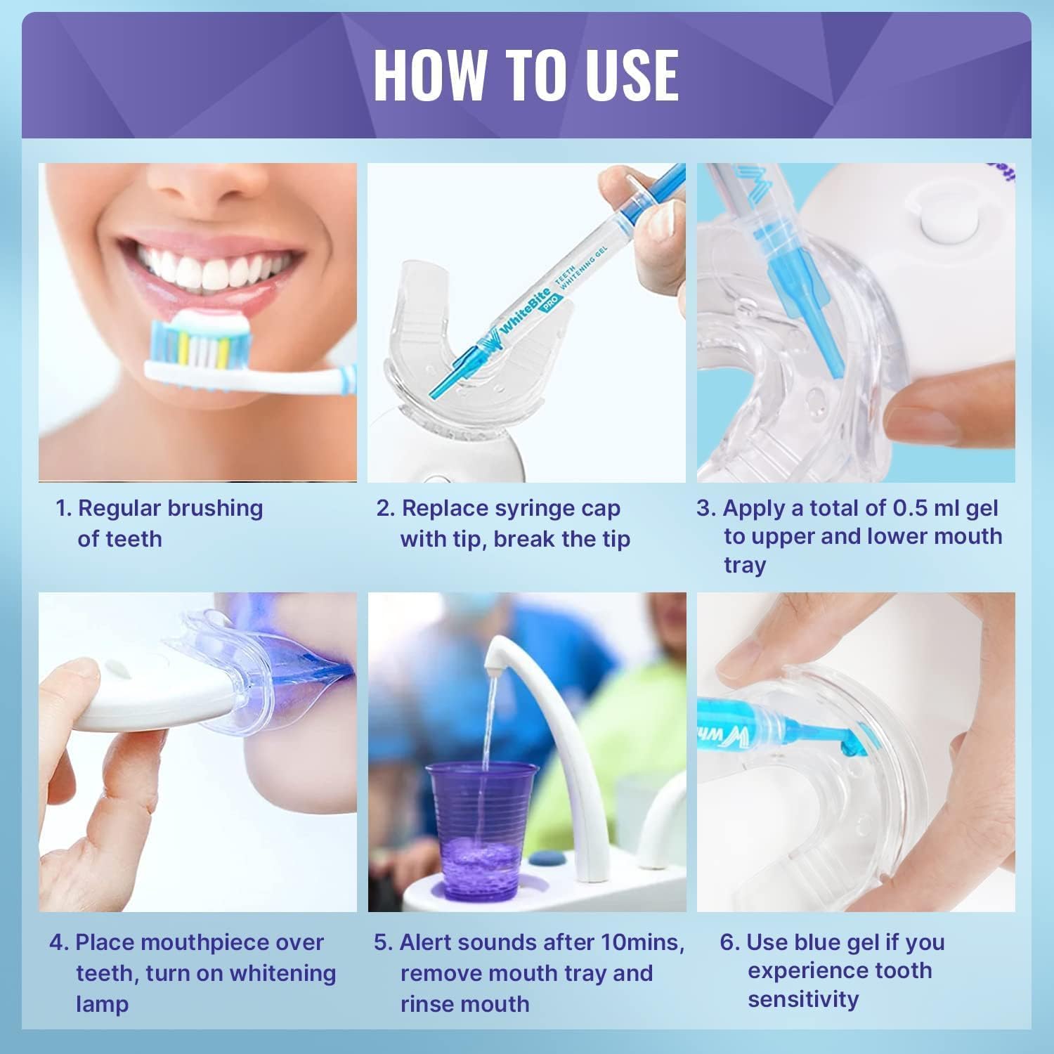 Close-up of whitening gel cartridge