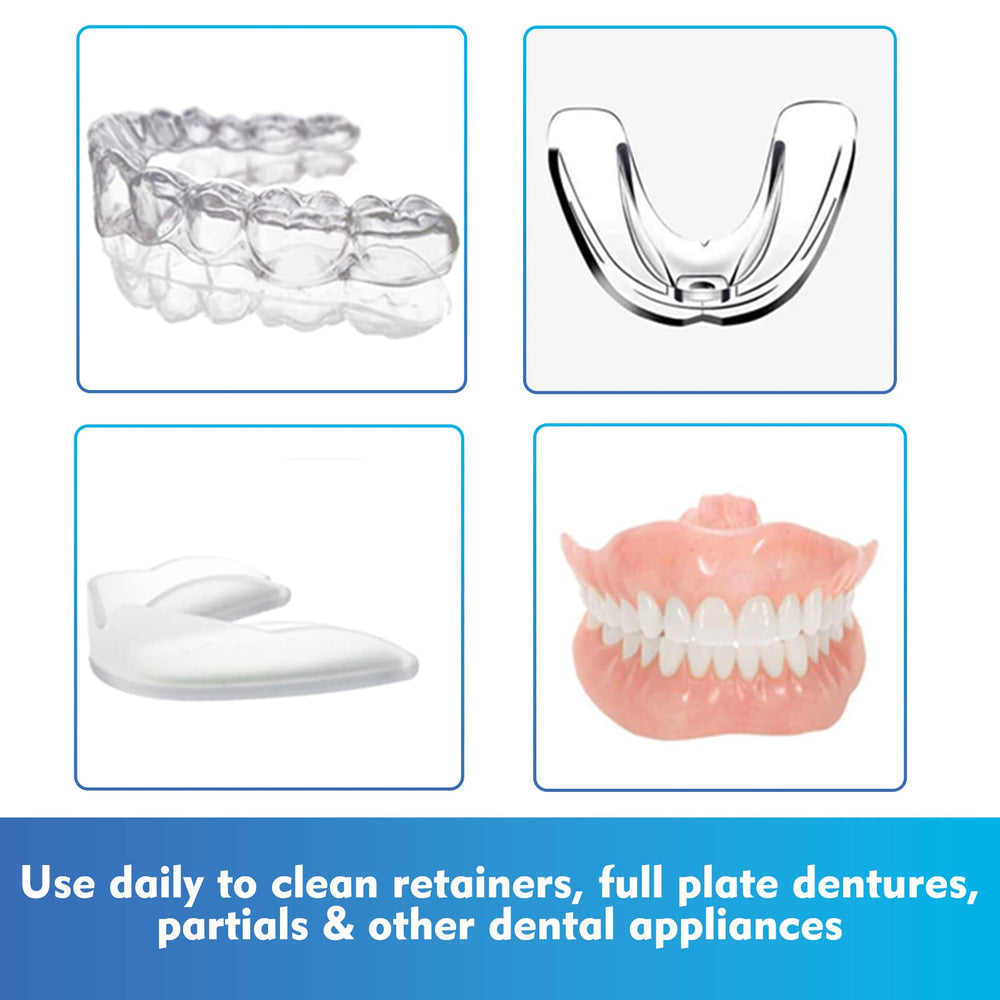 Whitening action of foam on dental appliance