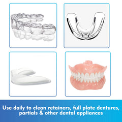 Whitening action of foam on dental appliance