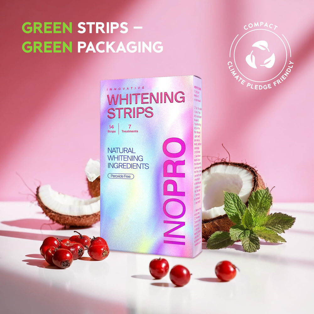 Shade guide included to track whitening progress