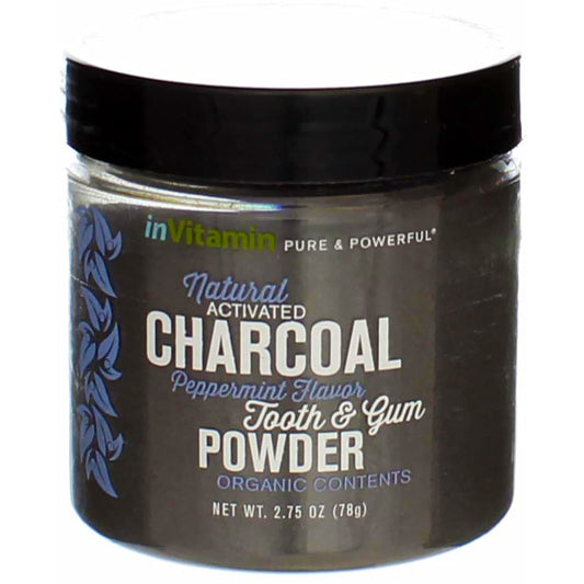 Jar of Activated Charcoal Tooth Powder – Cool Peppermint