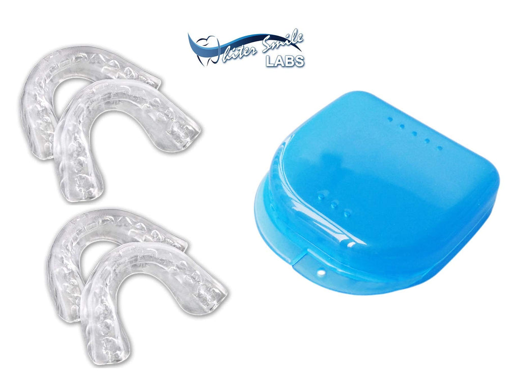 Close-up of trays molding to teeth for a comfortable fit