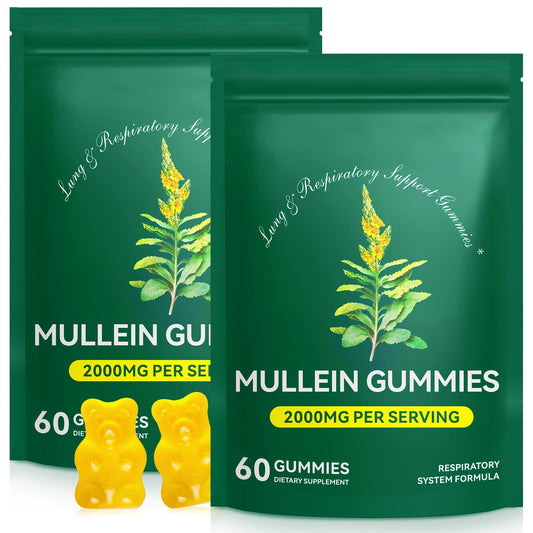 WHLH & Well-Being Mullein Leaf Gummies 2-Pack packaging front