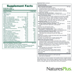 Whole-body support multivitamin ingredients and nutrients