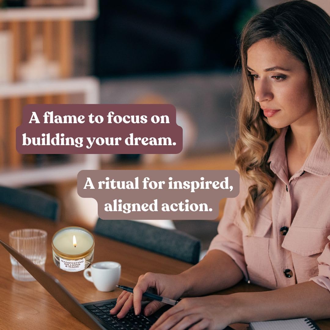 Whole Works paraffin-free wax candle for a clean burn