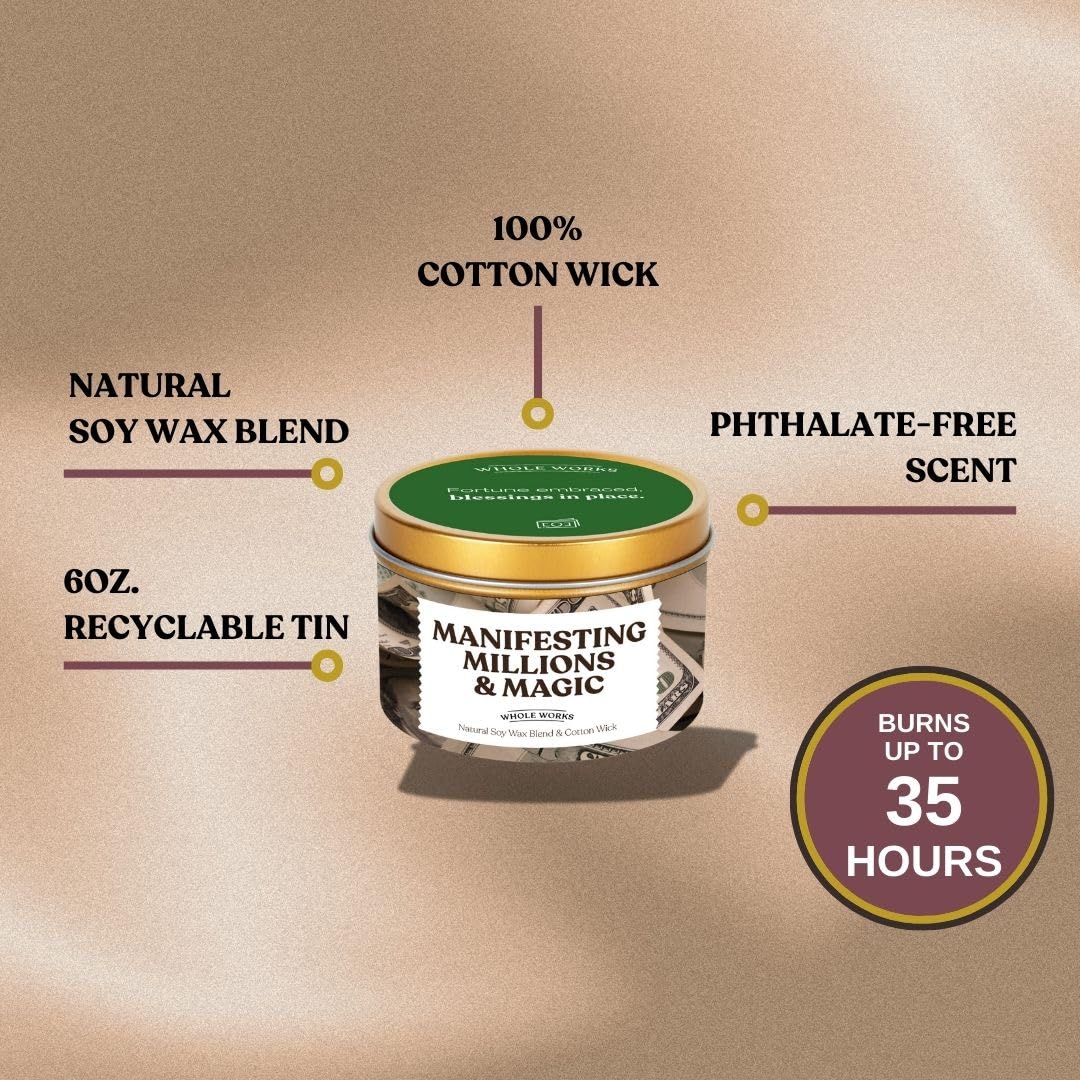 Whole Works phthalate-free scent candle for safe home ambiance