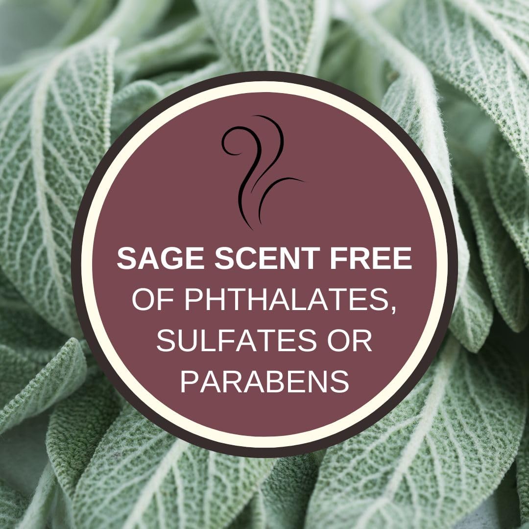 Whole Works Sage Candle wax closeup reveals natural soy blend for clean burns