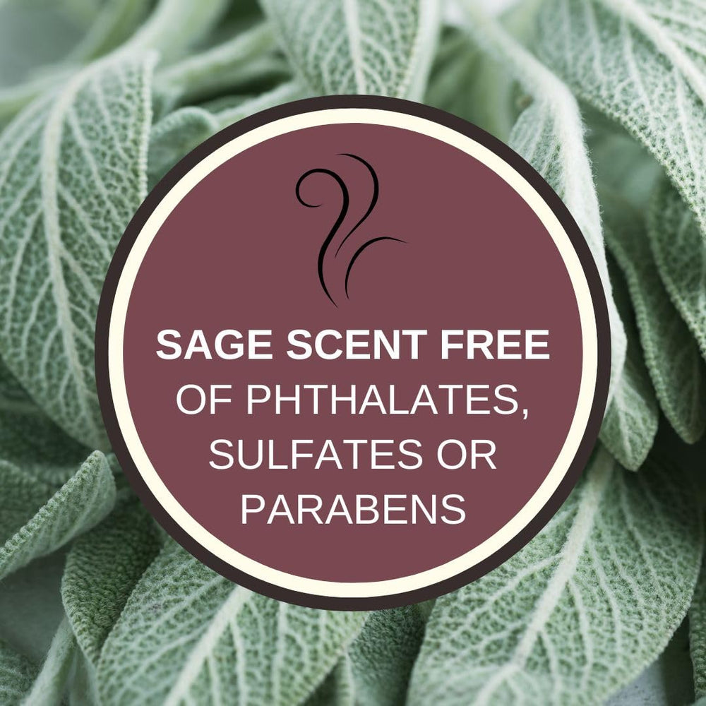 Whole Works Sage Candle wax closeup reveals natural soy blend for clean burns