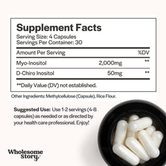Graphic illustrating the 40:1 Myo-Inositol to D-Chiro Inositol ratio (2000 mg to 50 mg)