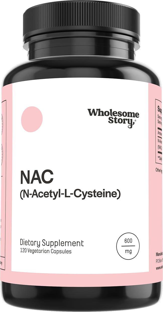 Wholesome Story NAC 600 mg bottle label