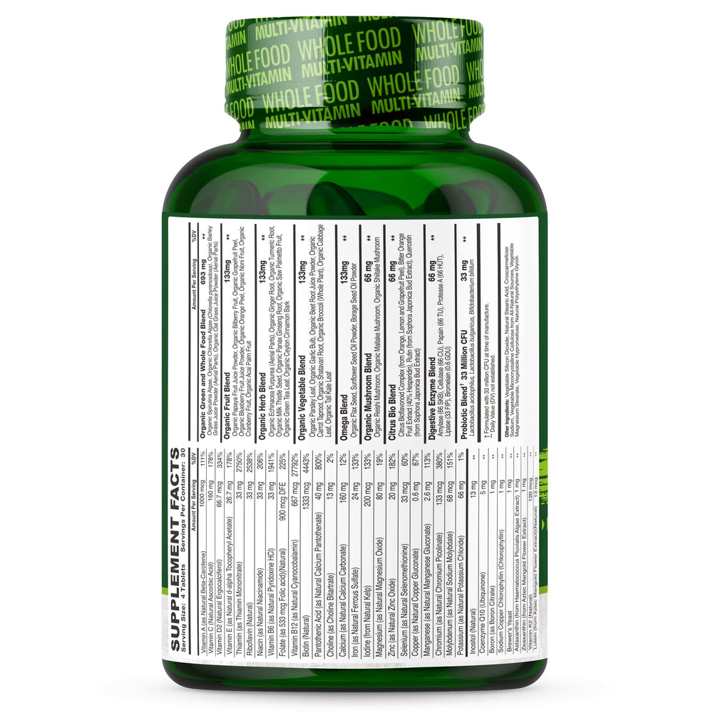 Wholesome Wellness multivitamin for men uses a compact tablet shape for easy daily use.