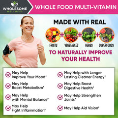 Herbal and greens superfood components in the multivitamin