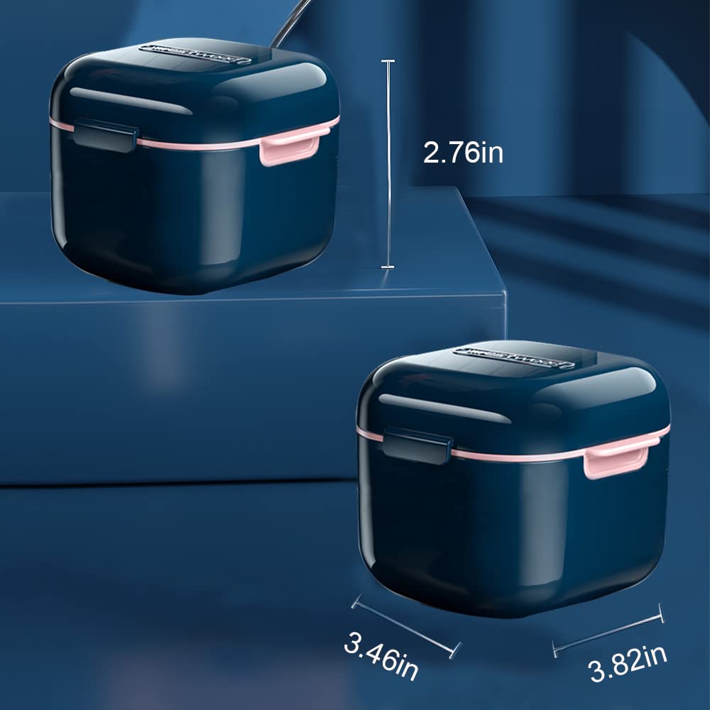 Secure lid and seal on the denture case