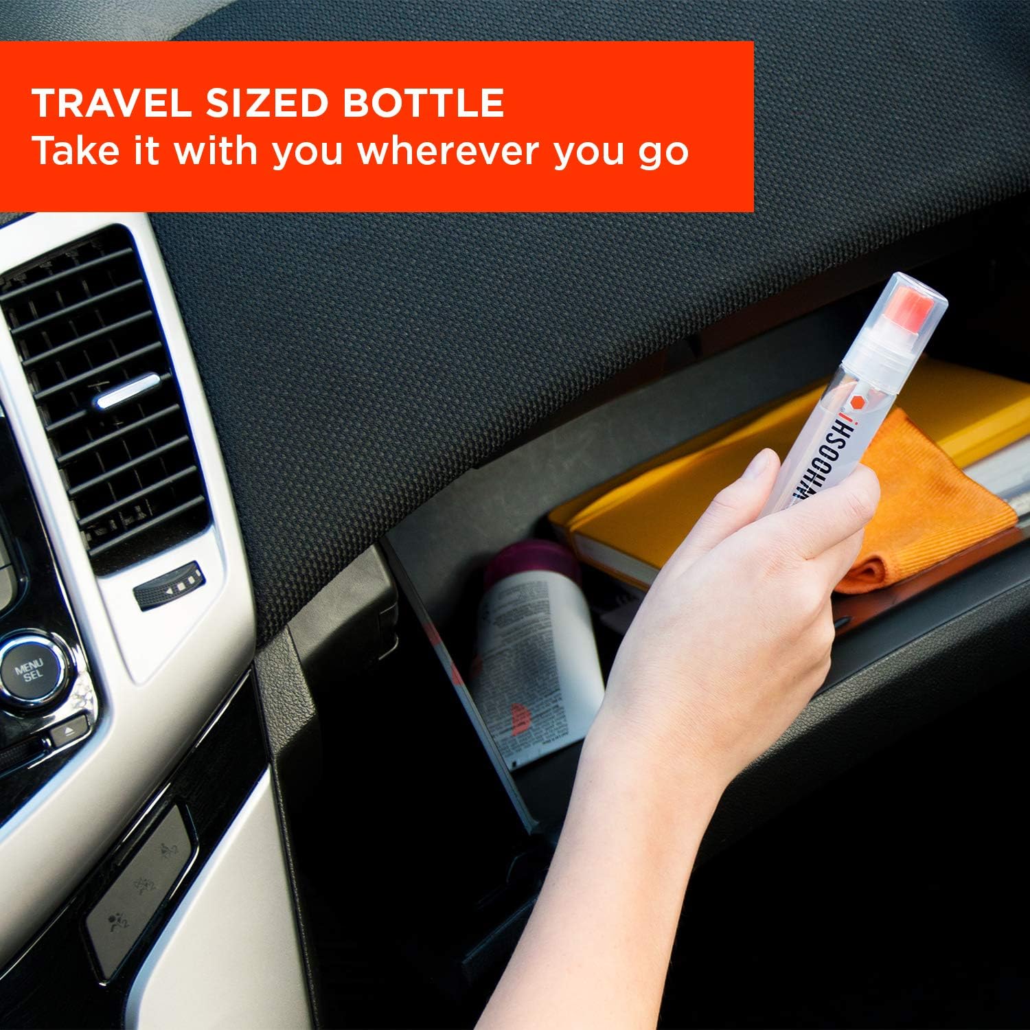 Refillable bottle with screw cap from WHOOSH Screen Shine Go 2-Pack
