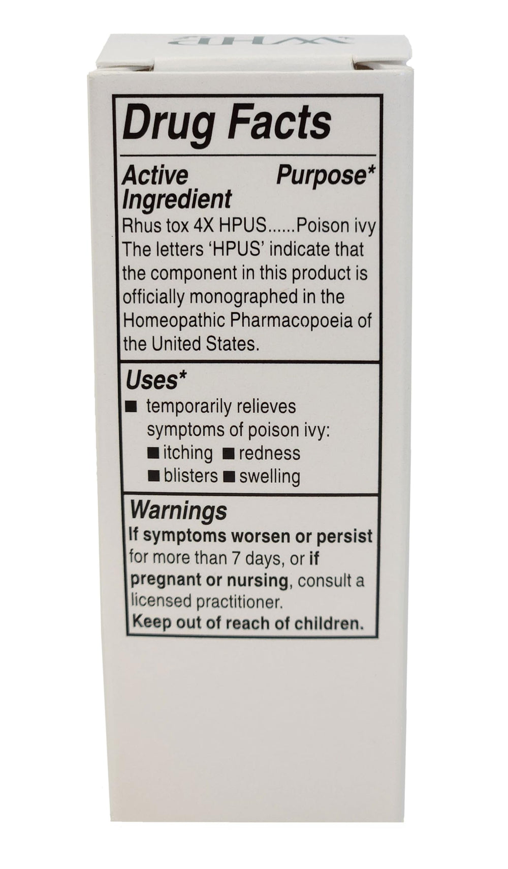 Box and bottle of WHP Poison Ivy