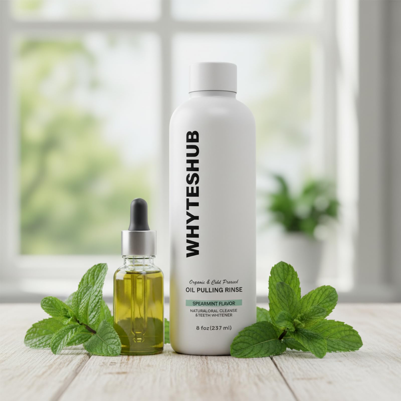 Ingredients highlight organic coconut oil spearmint no artificial additives