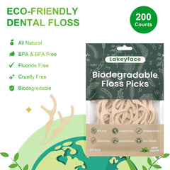Tooth pick floss with wide handle design