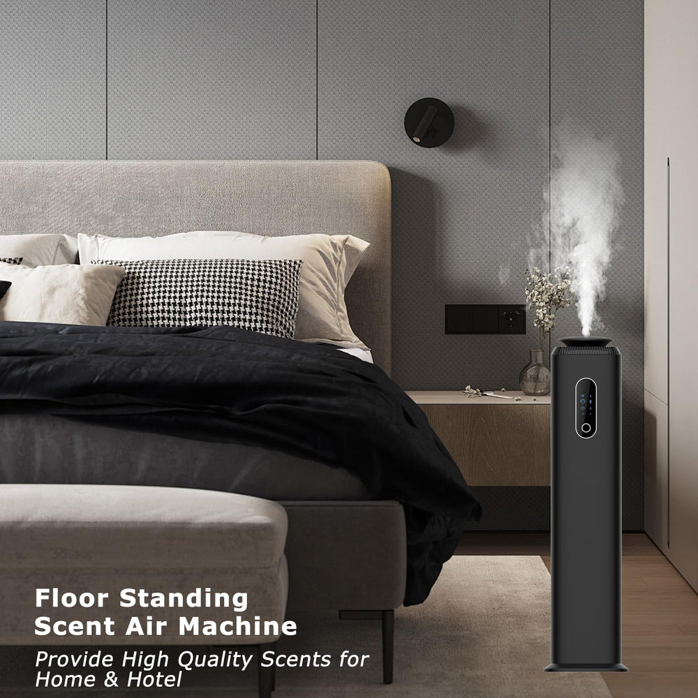 Scent diffuser controlled via WiFi app on mobile device
