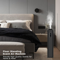 Scent diffuser controlled via WiFi app on mobile device