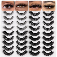 Wikbik false eyelashes 20-pair pack for versatile daily and special-occasion looks