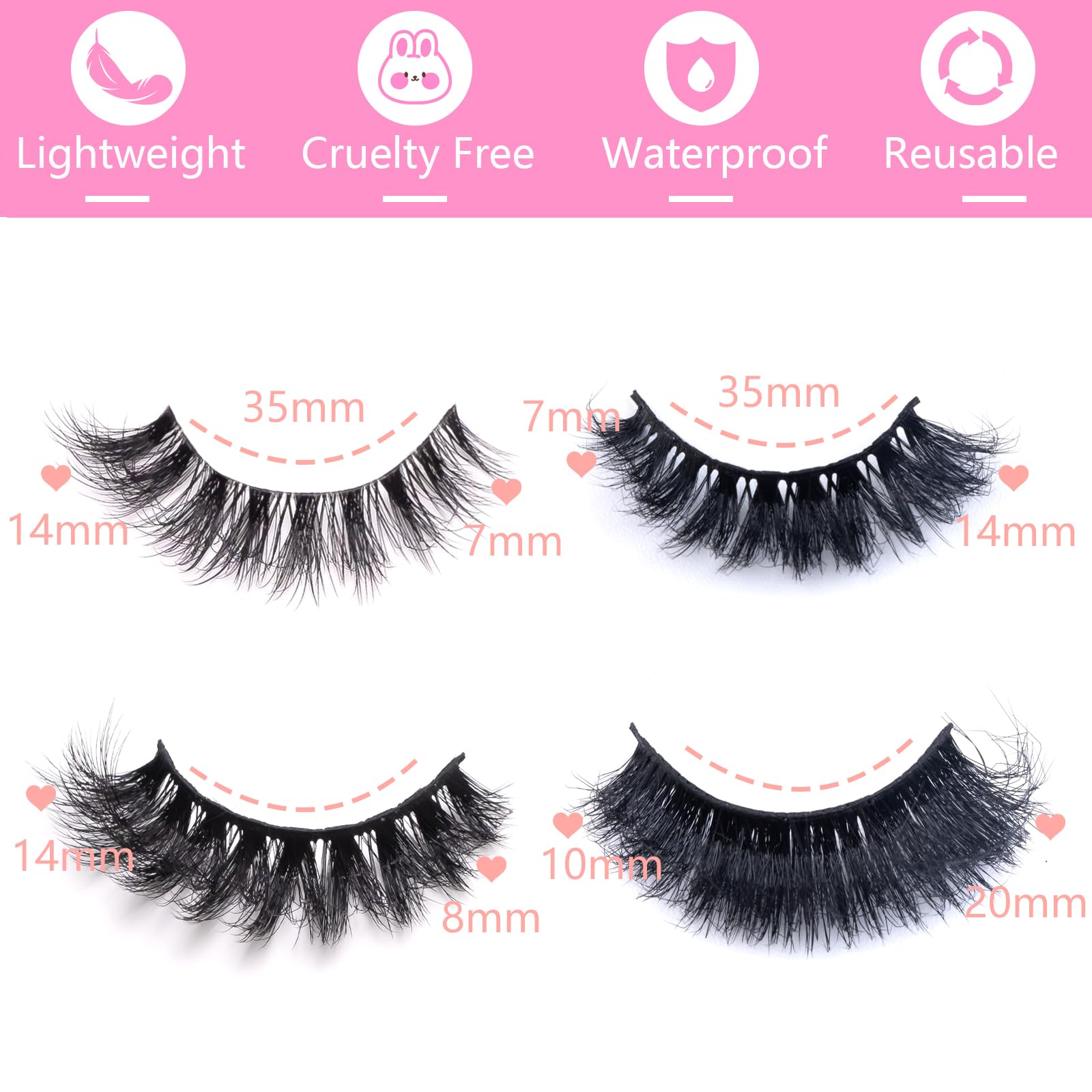 Wikbik four-styles mixed-volume set offers versatile options for various eye shapes