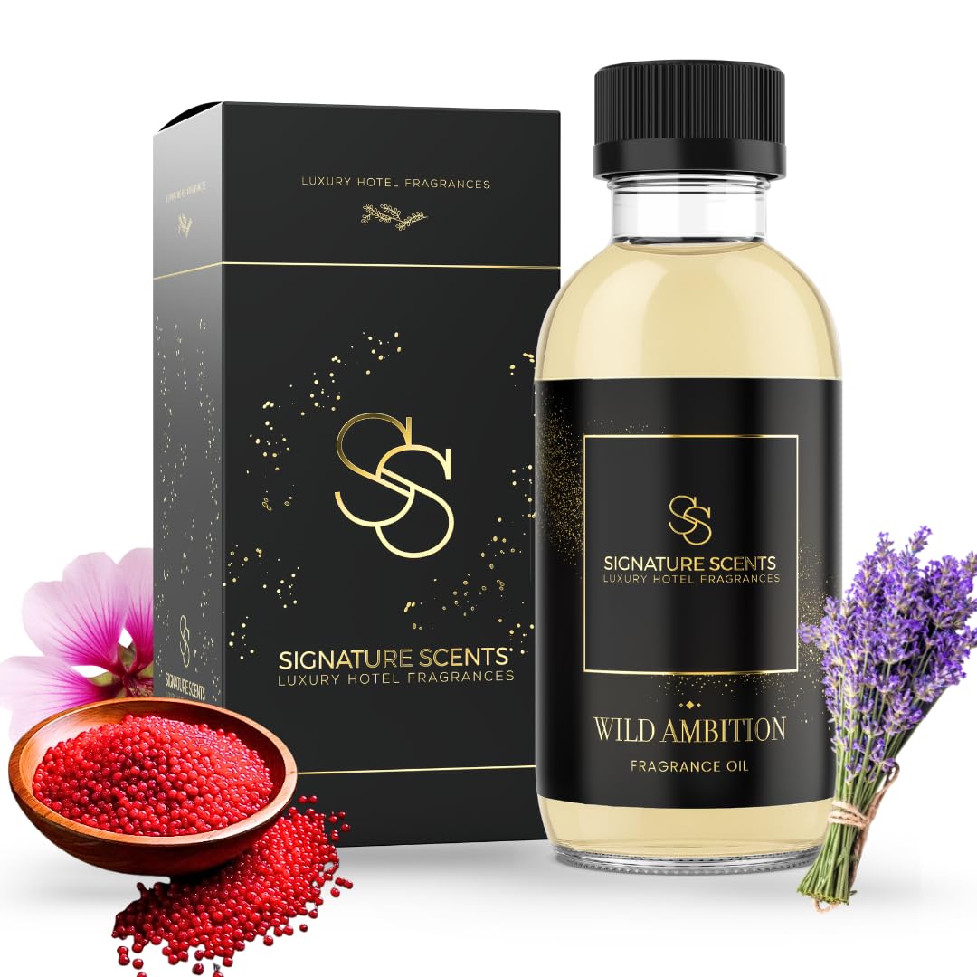 Wild Ambition diffuser oil bottle and label