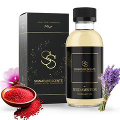 Wild Ambition diffuser oil bottle and label