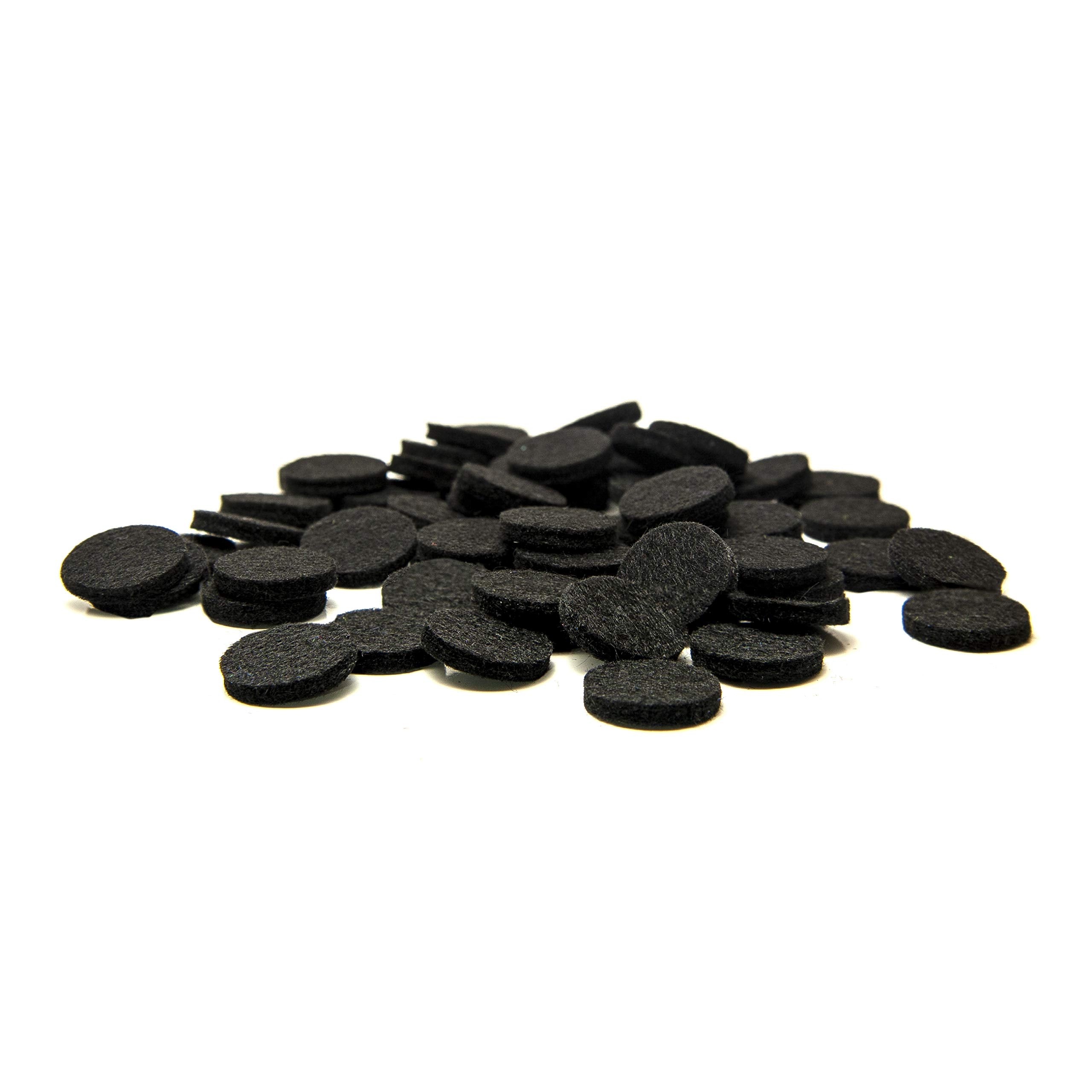 Jet black refill pad for 17mm necklace or bracelet lockets