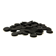 Jet black refill pad for 17mm necklace or bracelet lockets