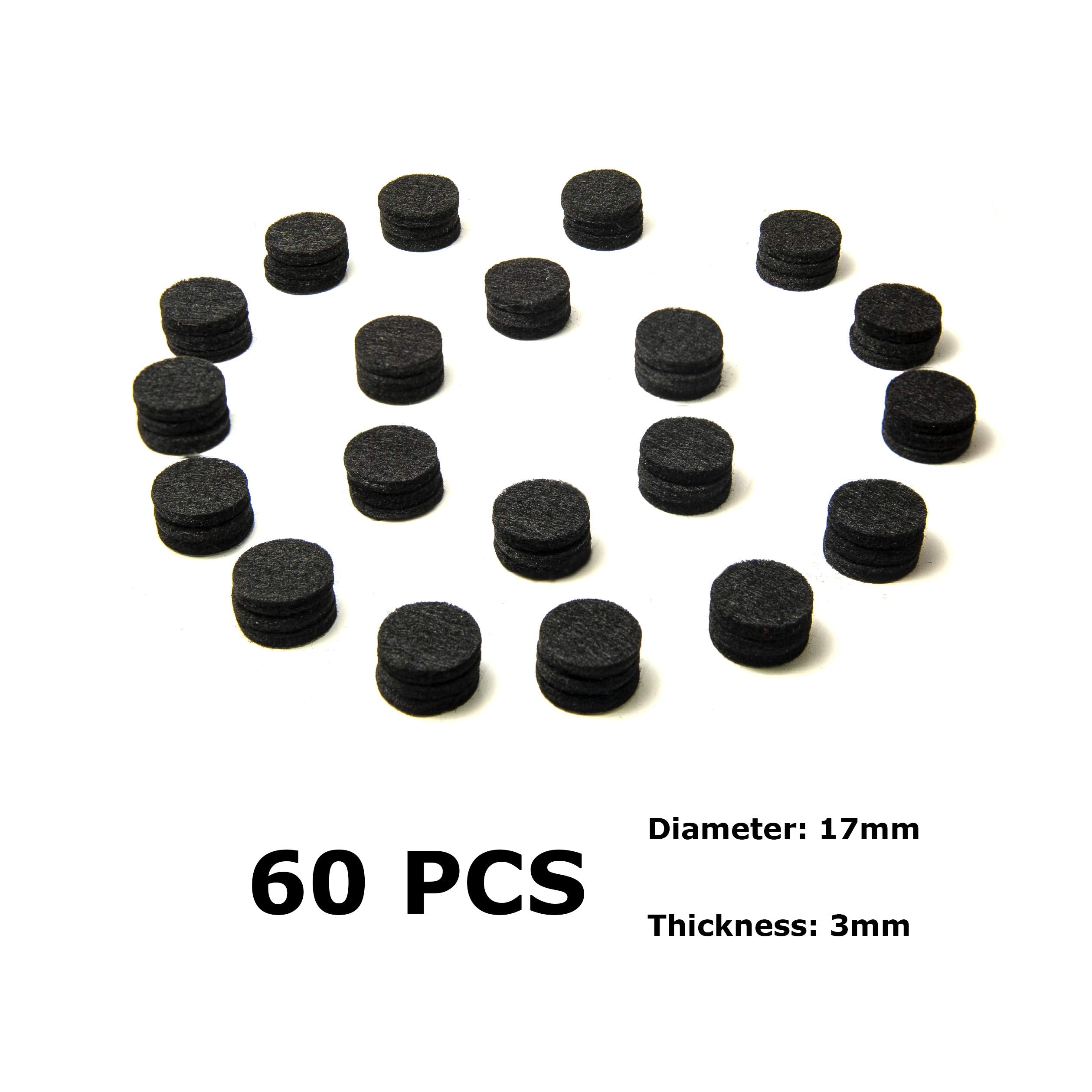 Set of jet black aromatherapy refill pads