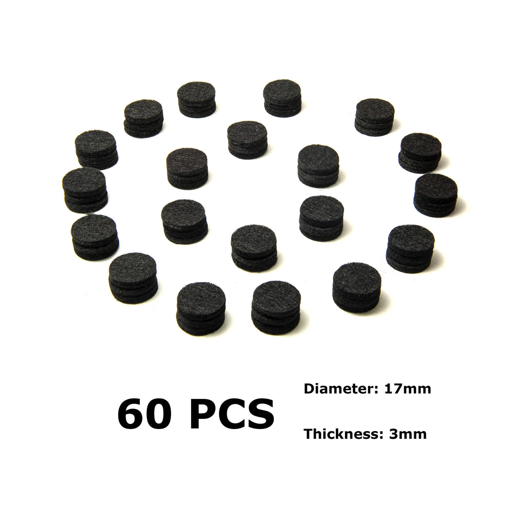 Set of jet black aromatherapy refill pads