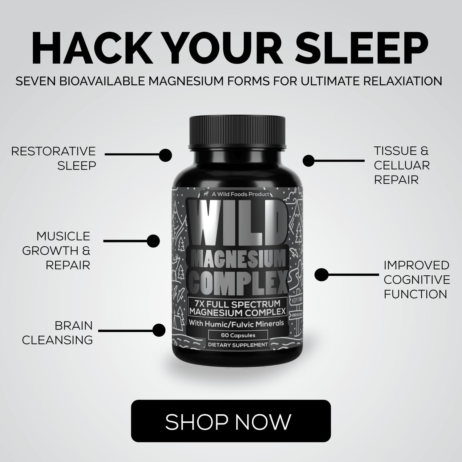 Product label showing 500 mg per form and 90 capsules