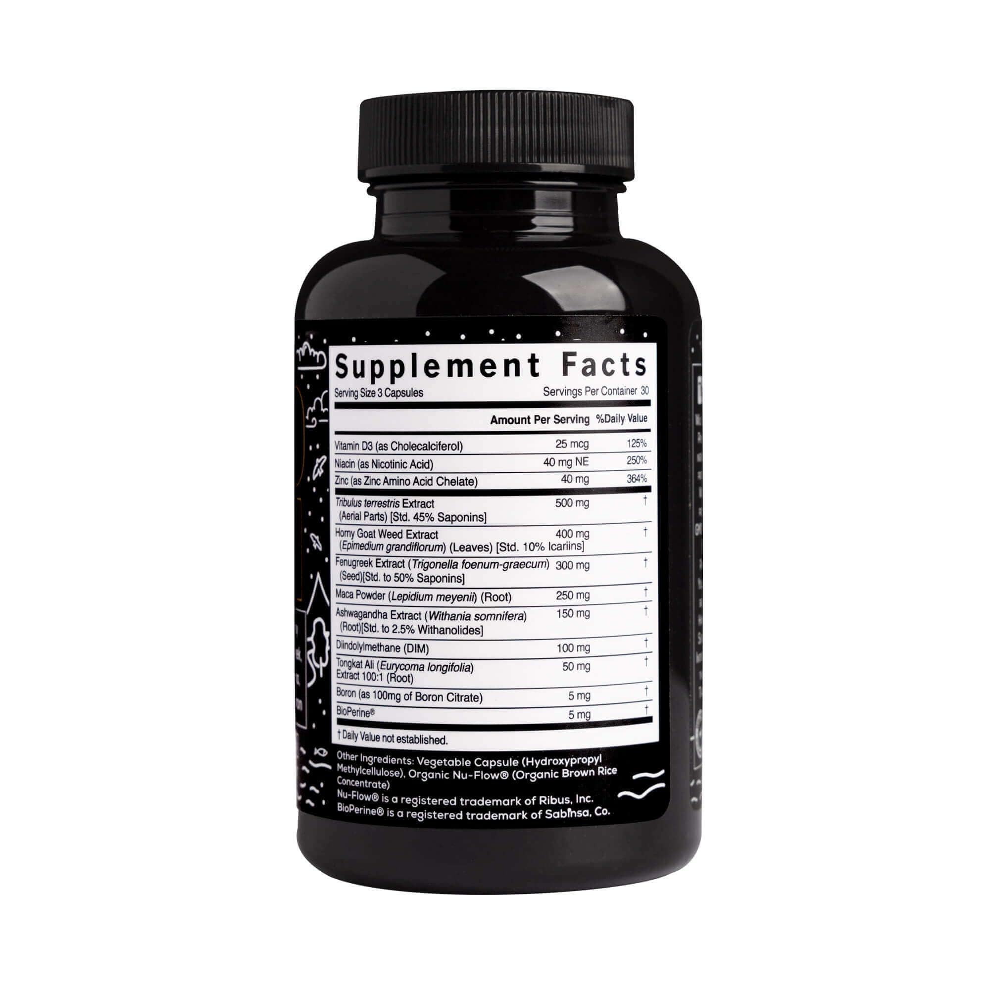 Herbal ingredient blend close-up